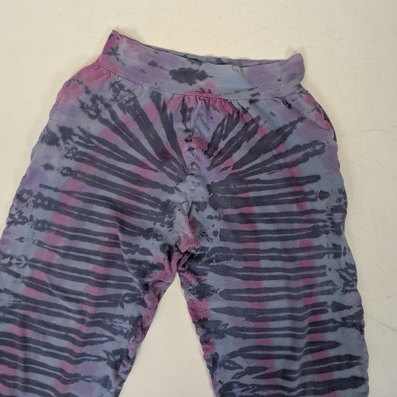 Tye Dye Harem Pants Karma Circle Parachute Pantaloons Baggy Relaxed Fit - Picture 4 of 5